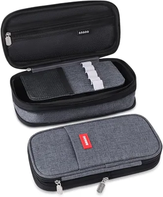 Lapicera Estuche Escolar Expandible Gran Capacidad para Lápices Negro | Diseño Expandible con Gran Capacidad, Múltiples Bolsillos