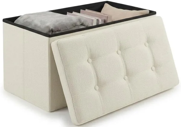 edihome Foldable Storage Pouffe