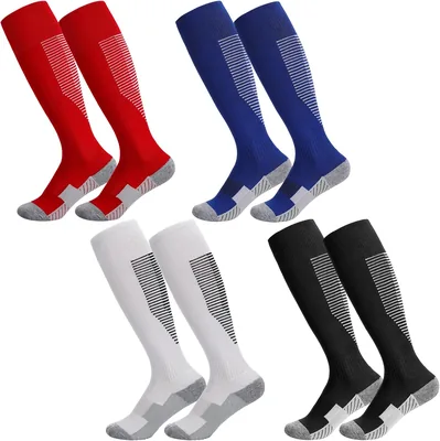 Zuimei Kids Football Socks 4 Pairs