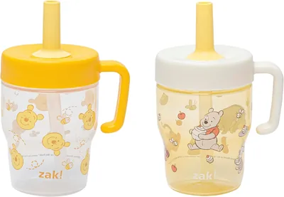 Zak Designs Disney Winnie the Pooh Tumbler, 10oz 2-Pack Sippy Cups, Best Deal