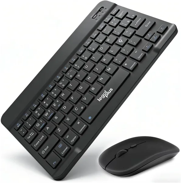 Kit Teclado e Mouse Sem Fio Recarreg vel ABNT2 Bluetooth + USB 2.4GHz, Teclado Slim Portugu s Brasil com Tecla , Mouse Compacto, Ultrafino, para Notebook, PC, Home Office e Estudo
