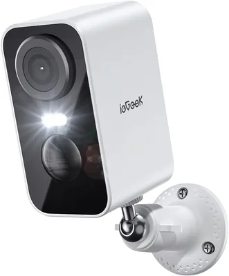 Caméra de surveillance sans fil WiFi ieGeek 2K avec batterie, vision nocturne, vision couleur nocturne, détection AI & PIR, extérieur - Meilleure Offre