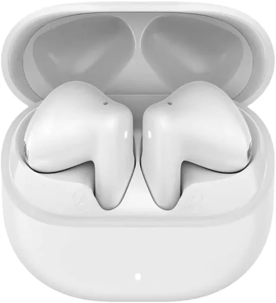 MYCANDY TWS-D10 True Wireless Earbuds | ENC Noise Cancellation | Bluetooth 5.3 | Long Battery Life & Portable Charging Case - White