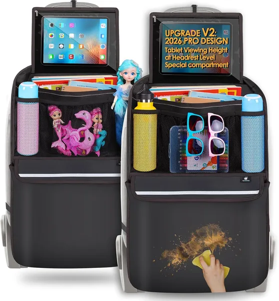 Termichy Tarpaulin 3-in-1 Car Back Seat Organizer