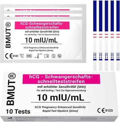 10 Pregnancy Tests - 10 mIU/ml Early HCG Detection Best Deal