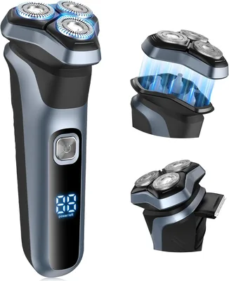 シモール 電気シェーバー メンズ [敏感肌用] | 3D磁気フローティングヘッド、54枚刃、深剃り、電気シェーバー