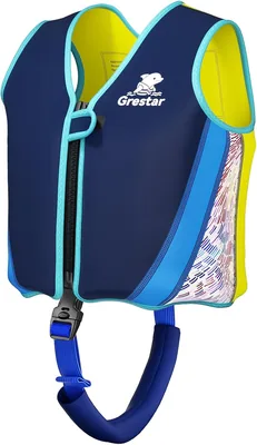 Blue Boys Swimming Vest (15-30kg) - Neoprene, Adjustable S (1-3 Years) Best Deal