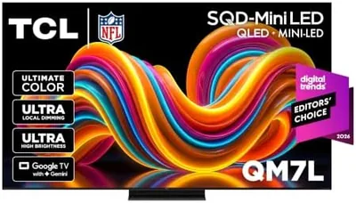 TCL 75" QM7L Mini-LED QLED Smart TV