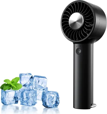 BEYYON Tragbarer Handventilator mit Kühlung, 5 Windstärken, 3-in-1 Hand- und Tischventilator, Ultraleicht, Mini Ventilator mit Tu