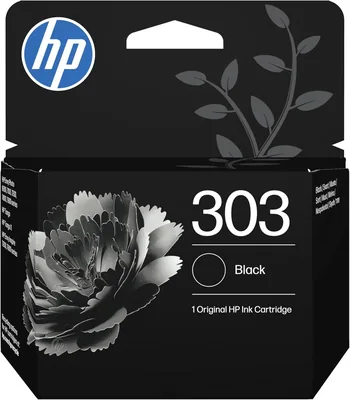 Cartouche d'encre HP 303 originale, T6N02AE, Noir, compatible avec Envy Photo 6200, 7100, 7800, Envy Inspire 7200, 7200e, 7900