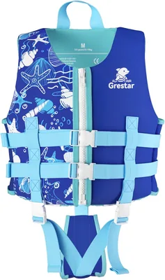 Vestido de natación Grestar para niños con correa ajustable, chaleco de neopreno, certificado TÜV, para chicos