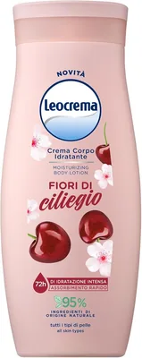 Leocrema, Crema Idratante per il Corpo alla Rosa Selvatica, Texture Leggera e Fluida per Tutti i Tipi di Pelle, Idratazione 72 Ore, 95% Ingredienti - 9% Off