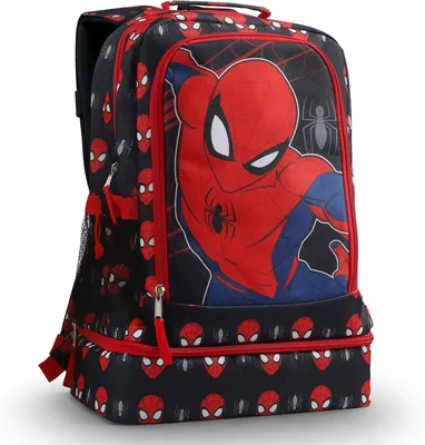 Disney Spiderman Kids Backpack with Lunch Box - Best Deal