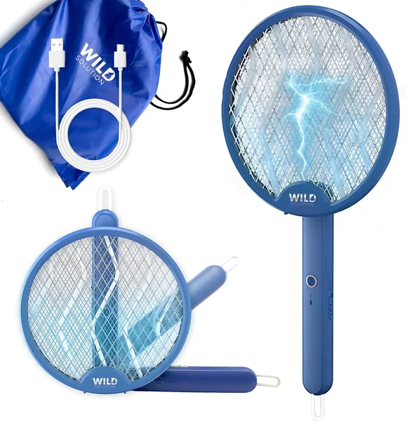 BuzzBuster Rechargeable Electric Mosquito Racket USB-C - 4 in 1