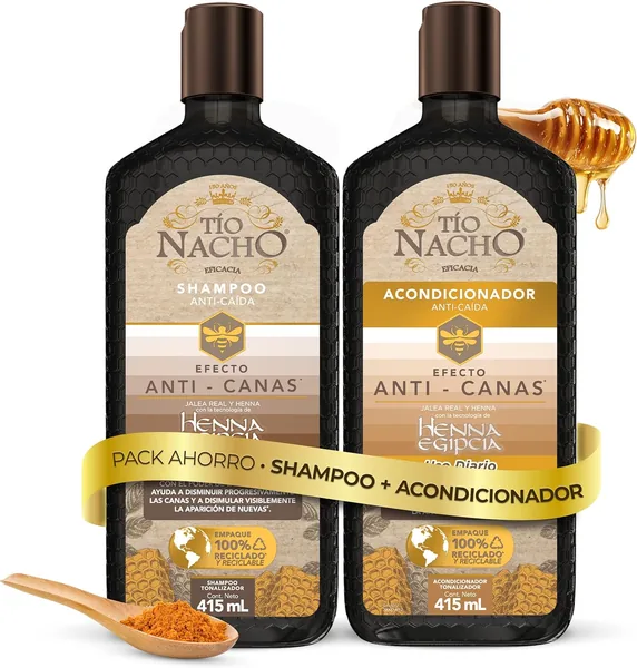 Tío Nacho Anti-Canas Dúo Pack Shampoo + Acondicionador. 2x 415ml
