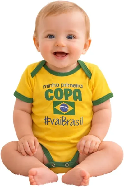 Body Beb Minha Primeira Copa do Mundo Brasil Mesvers rio Fantasia