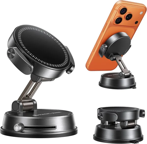 MAGIC JOHN Car Smartphone Mount, 2500gf Magnetic, 360° Adjustable, Best Deal