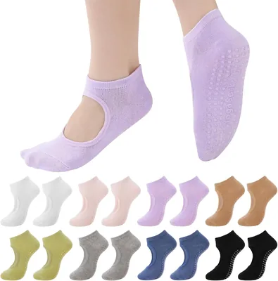 Zuimei Pilates Grip Socks 8 Pairs Best Deal