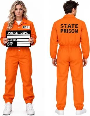 Prisoner Costume Adult Orange