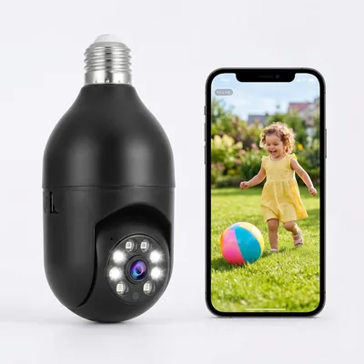 Cámara WiFi 1080p HD de visión nocturna con infrarrojos y enfoque para vigilancia remota, cámara de seguridad interior para monitoreo