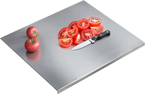 Extra Large Stainless Steel Cutting Board: 304 Grade Heavy Duty Chopping Surface Solution for Home Cooks Chefs