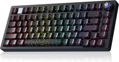 LEOBOG x Aula HI75C Pro Mechanical Gaming Aluminum Keyboard Tri-Mode Bluetooth/USB-C/Wireless Programmable Hot S