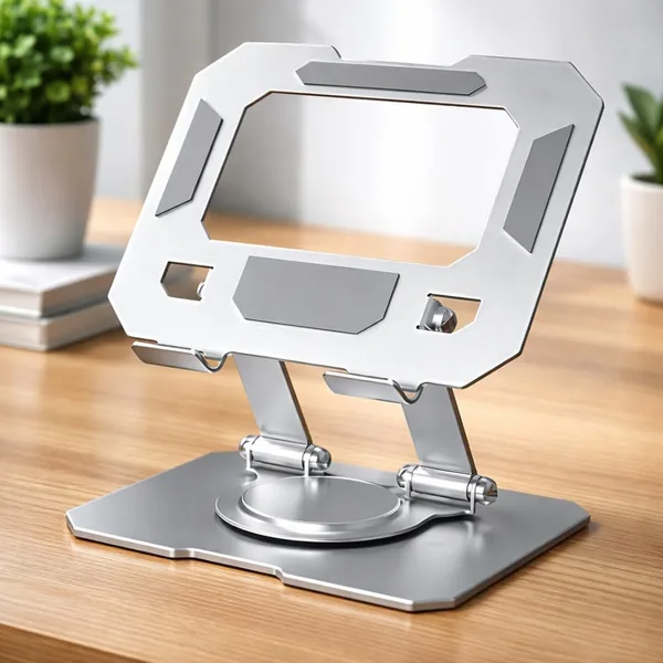 Suporte para Tablet em A Ã o Carbono Reforadoo - Base 360 , Pedestal de Mesa Ajustvel, Dobrvel, Articulado e Antiderrapante com Alta Estabilidade