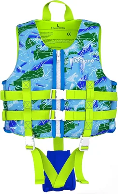 Denlane Schwimmweste Kinder 2-9 J. (15-40 kg), TÜV-geprüft - Ideale Schwimmhilfe für Jungen und Mädchen