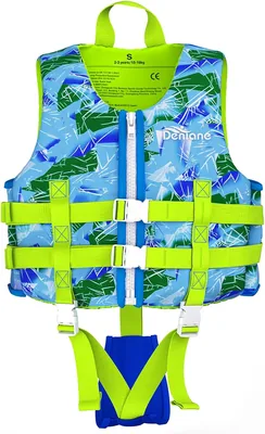 Gilet de Natation Enfant 2-9 Ans - Maillot de Bain en Néoprène avec Sangles Réglables, 13% Off