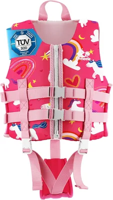 Gilets de natation pour enfants - Vestes de baignade en néoprène légère avec bande de taille pour enfants