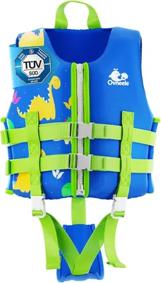 Chaleco Salvavidas para Niños, Chaleco de Neopreno con Cinturón Ajustable, Ayuda a la Flotabilidad con Cintura Ajustable para Niños de 2 a 9 Años