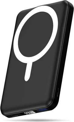 AOGUERBE Power Bank 10000 mAh, Caricabatterie Portatile, Carica Wireless Magnetica PD 22.5 W Quick Charge con Display LED USB-C - Sconto 26%