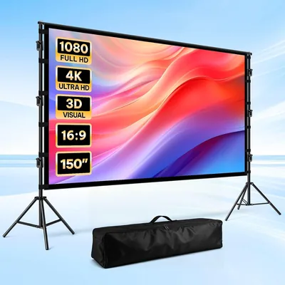 OGL 4K Projector Screen Ultra HD Foldable Portable Best Deal