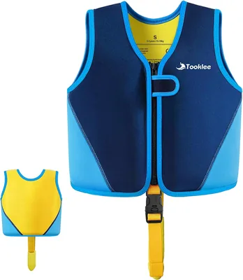 Chaleco Salvavidas Tooklee para Niños, Sistema de Flotabilidad de 8 Paneles, Neopreno Premium, Pruebas TÜV y Seguro, Mejor Oferta
