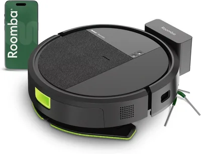 iRobot Roomba 115 Combo - Aspirateur Robot 2 en 1 - Puissance d'aspiration de 15 KPa - Brosse latérale étendue - Essuie-vitres à distance - 40% de réduction