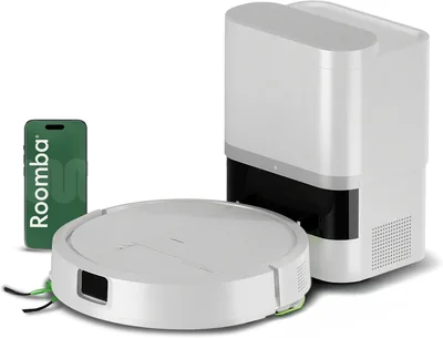 iRobot Roomba 115 Combo con Base AutoVacía, Aspiradora Robótica 2 en 1, Potencia de Succión 15000 Pascales, Cepillo Lateral Flexible, Mopa Extendida, 90 D - 56% De Descuento