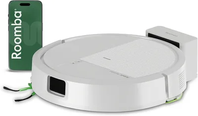 iRobot Roomba 115 Combo: Aspiradora y Escobona Robótica, Potencia de Succión de 15000 Pascal, Cepillo Lateral Flexible, Mopa Extendida, 47% de Descuento