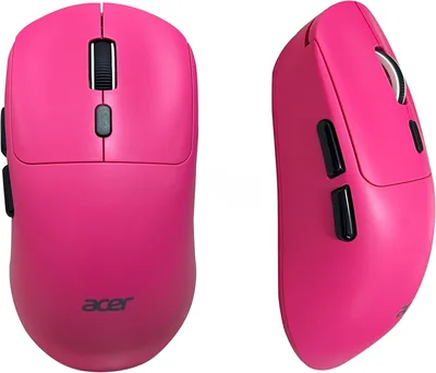 Acer PopGo वायरलेस गेमिंग माउस | 2.4G + BT5.4 डुअल मोड | 500mAh रिचार्जेबल बैटरी | एडजस्टेबल DPI तक 6400 | साइलेंट | 6