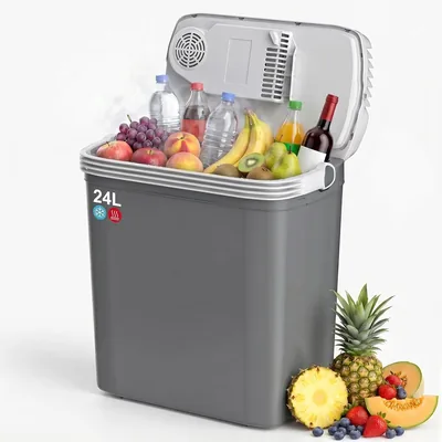 TOOHUB 24L Kühlbox, 12V/230V Kühluffunktion mit Energieeinsparung / MAX/Eco-Modus, Tragegriff