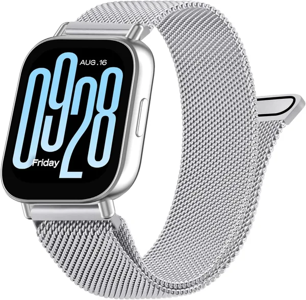 Metal Band for Xiaomi Redmi Watch 5 Active, 22mm Stainless Steel Wristband for Redmi Watch 5 Active Strap Women Men