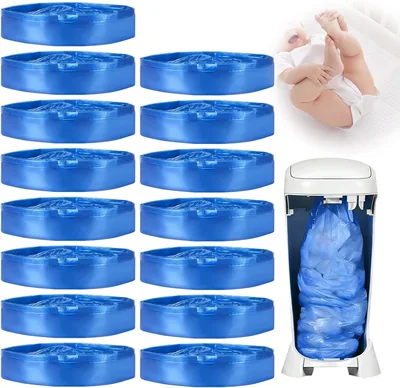 15 Sacs de Recharge pour Poubelle à Couche, Universels, Grande Capacité, Anti-Odeur, 7 Couches, Résistants et Durables - Meilleure Offre