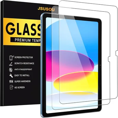 JSUSOU 2 Pack Screen Protector iPad 11/10th Gen, HD Clear