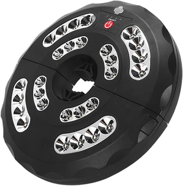 Lampada ricaricabile per ombrellone da patio - Lampada da 28 LED in ABS