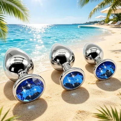 R7F Stainless Steel Exercise Plugs - 3 Sizes, Blue | Best Deal