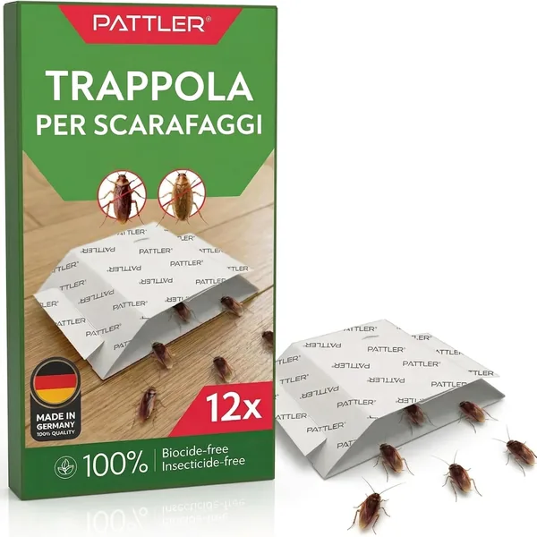Pattler Trappole Scarafaggi da Interno - 12 Pezzi