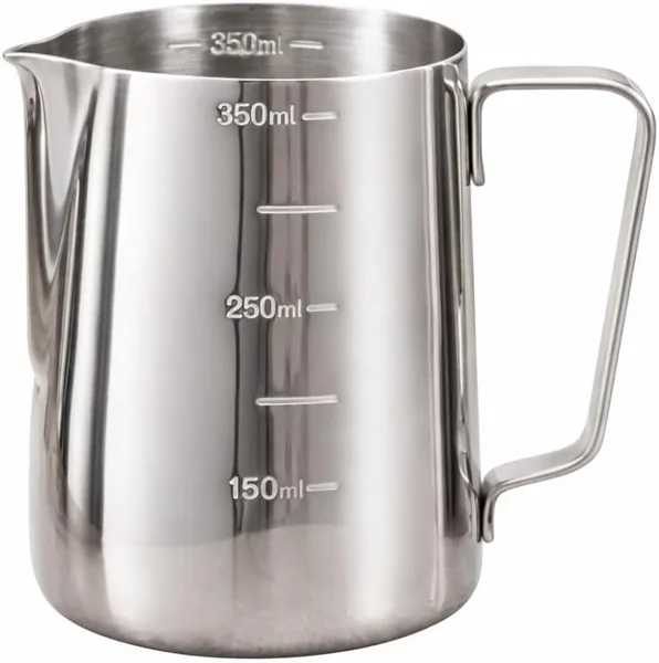 Jarra Barista Inox 350ml para Espumar Leite - Pitcher Profissional A o Inoxid vel com Marca Internas Bico Direcionador