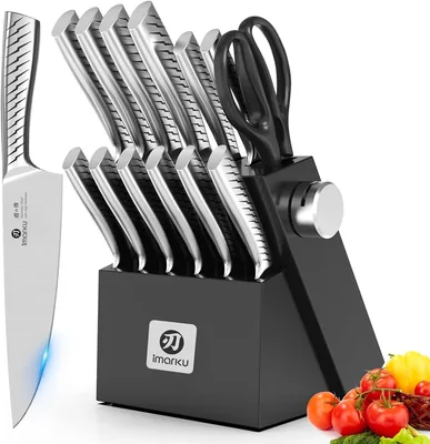 imarku Knife Set with Block - 50% Off