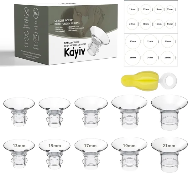 10PCS Flange Sizing Kit for Momcozy M5/M6/M9/S9 Pro/S12 Pro/V1 Pro