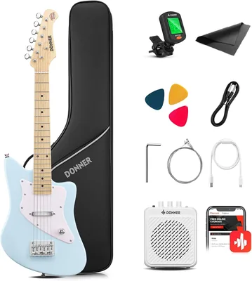 Donner 30 Inch Kids Electric Guitar Kit 6% Off