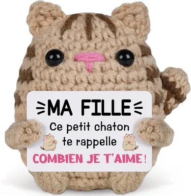 Chaussette chat en crochet pour fille - Cadeau 18 ans - Meilleures affaires